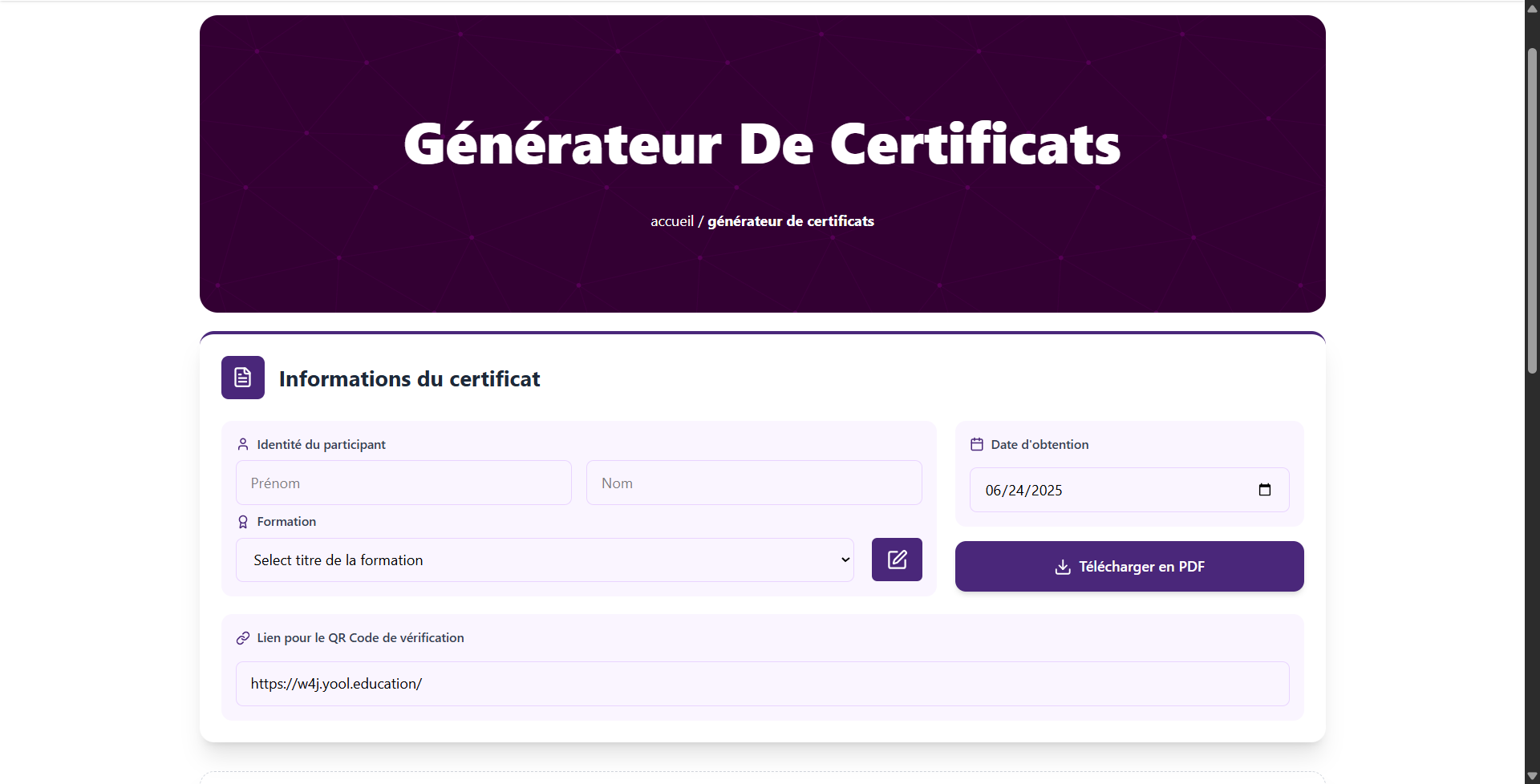 Generateur De Dertificats
